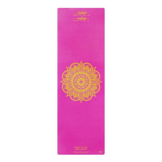 Yogamatte “Inhale Joy Mandala Pink”